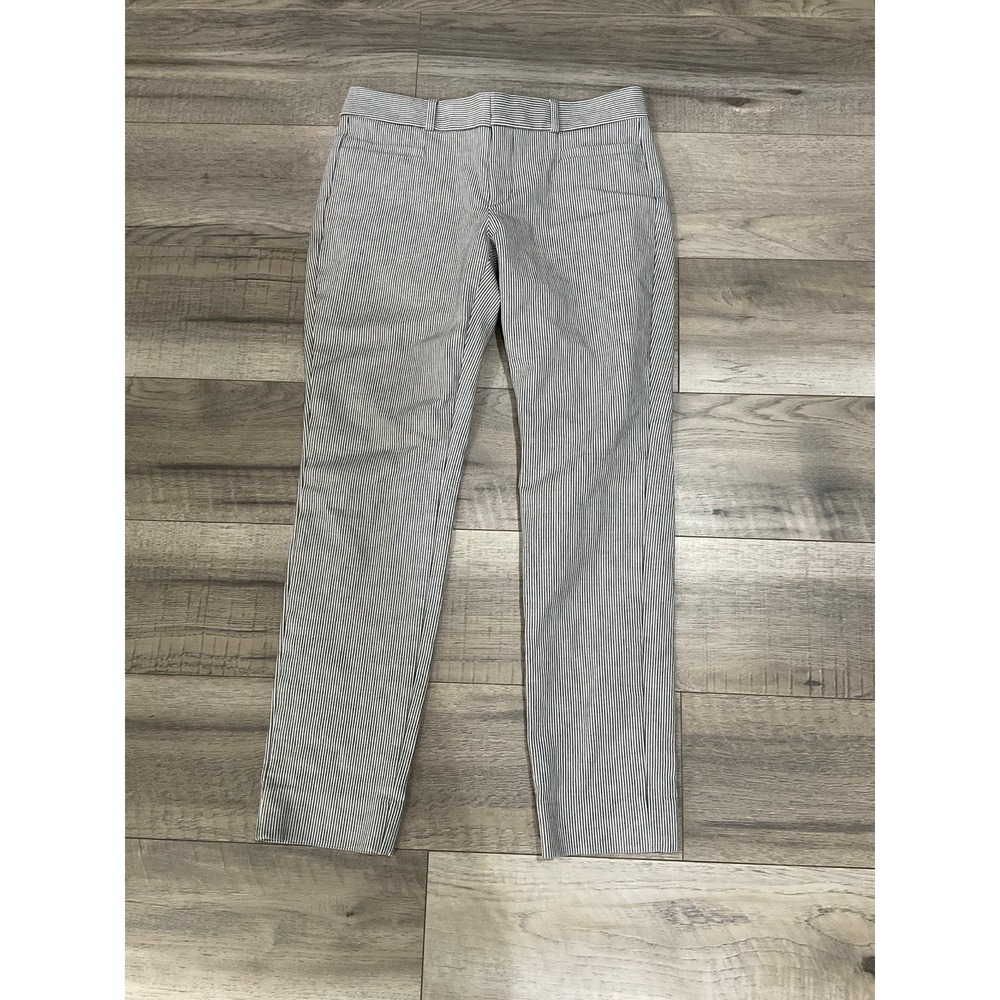 Banana republic Sloan size 2 women's black-and-white striped houndstooth‎ pants